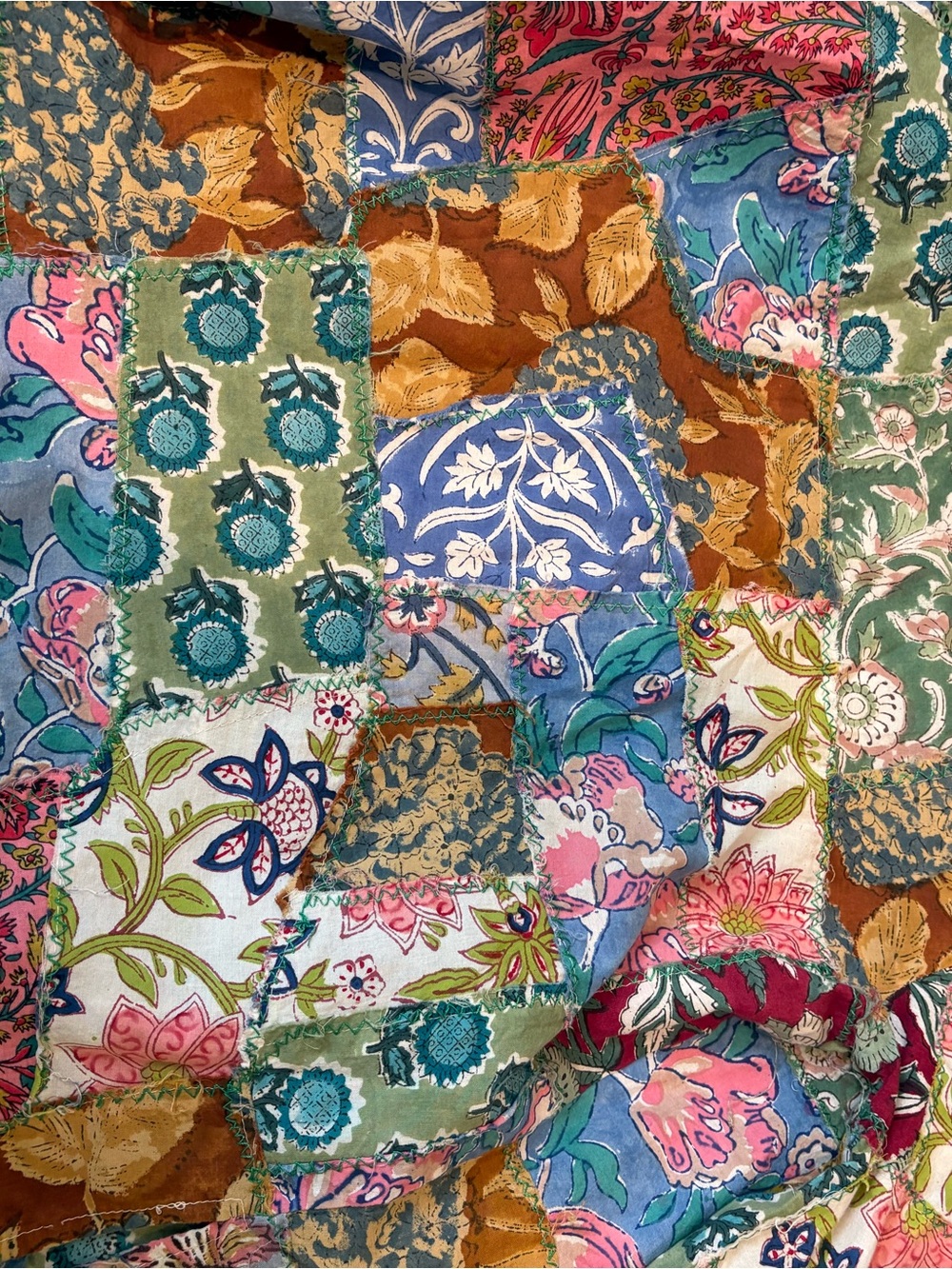 ivy jane Multicolor Floral Patchwork Button-Down Shirt